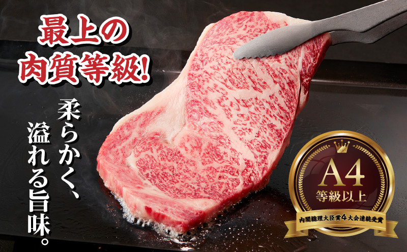 宮崎牛霜降り(ロース)ステーキ250g×2枚 計500g A206