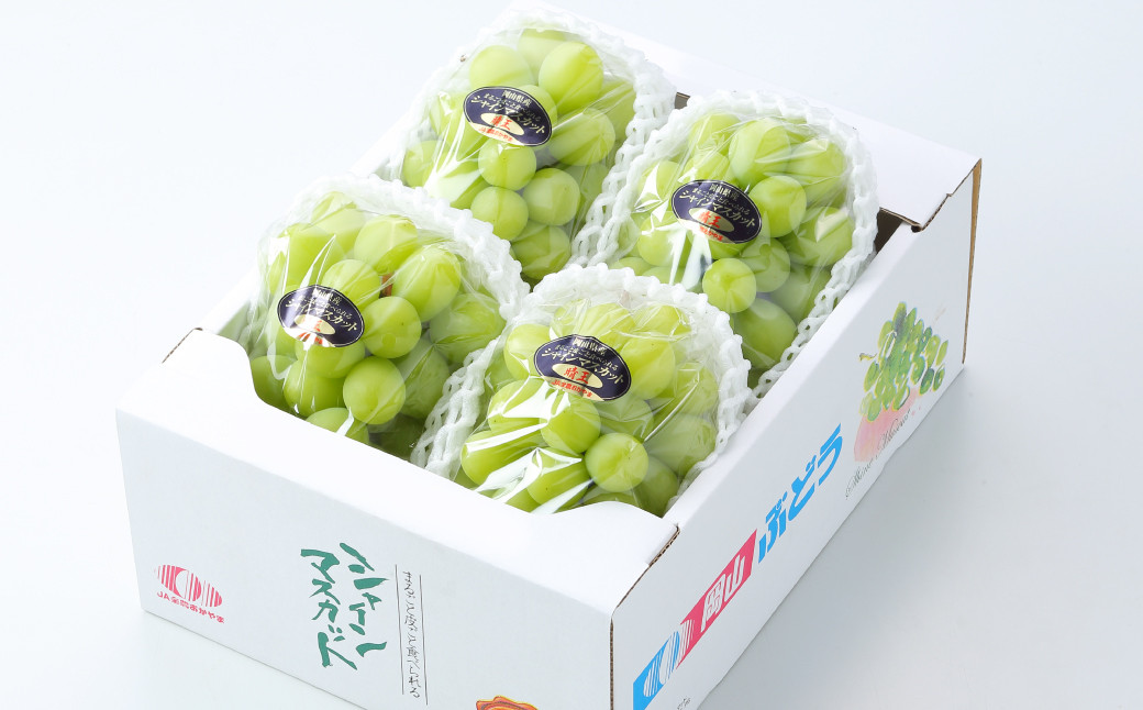 岡山県産 シャインマスカット 晴王 約2kg（3房～6房）