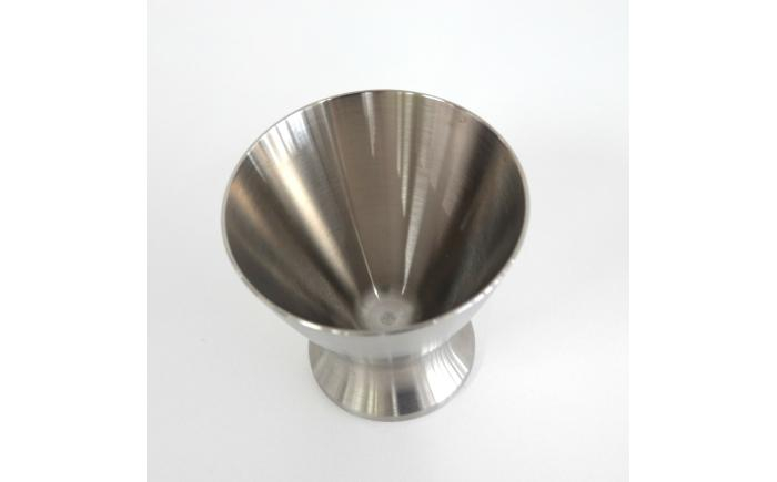 お猪口 大 金属 おちょこ 熱伝導 贈答品 文字刻印 職人 削り出し SUS304 ステンレス 熊本 菊陽町