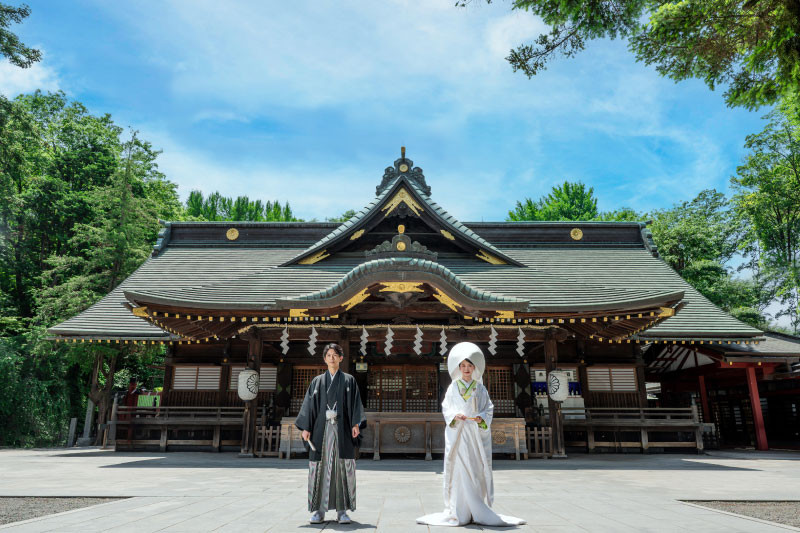 おふたりの和装衣裳（各1点）などが料金含まれます。