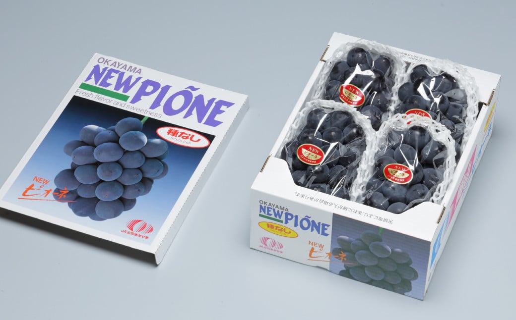 岡山県産 ニューピオーネ 約1.5kg（3房～6房）