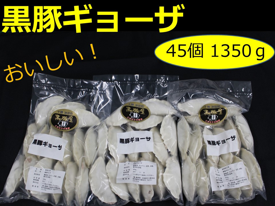 大人気の黒豚餃子が登場！国産原料のみを使用した安心安全な餃子！贈り物にも大人気！
