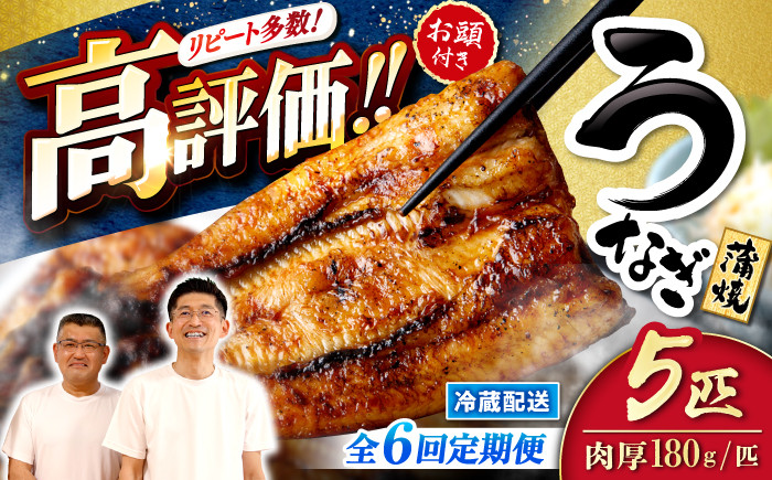国産 ウナギ うなぎ 鰻 5尾 蒲焼き 丑の日 うしの日 かばやき 6回定期便 