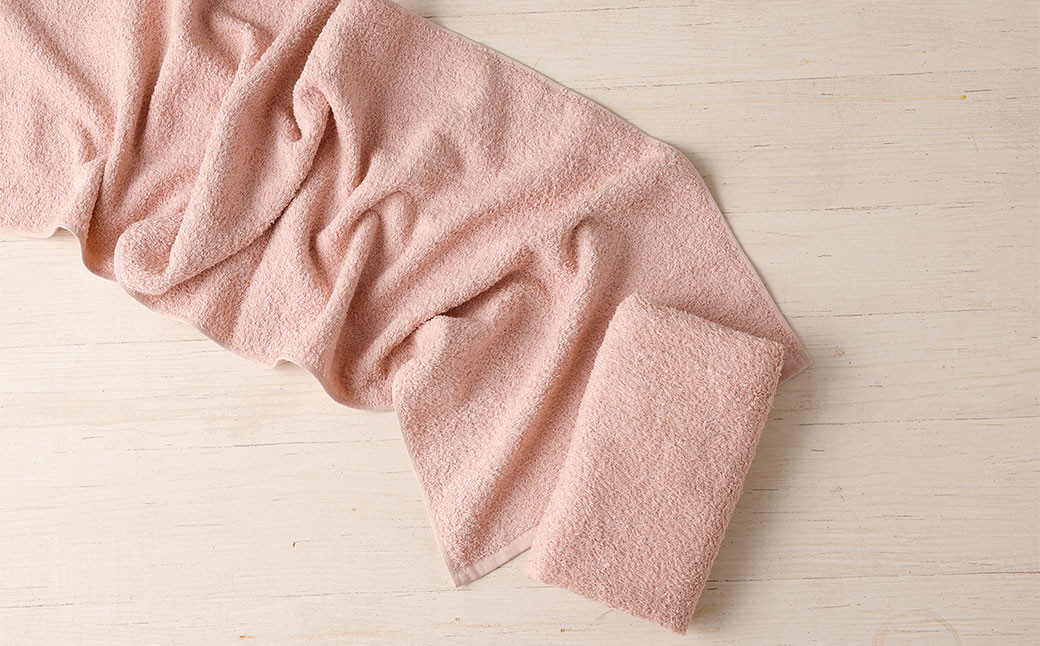 ＜選べるカラー＞ 泉州タオル ホテルスタイル タオルセット ｜ フェイスタオル 3枚 （スモーキーピンク）