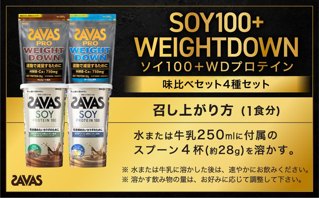 ザバスソイ100＋WD味比べセット