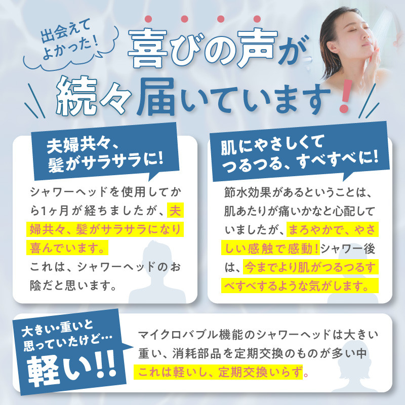 マイクロバブルシャワー「ピュアブルⅡ」シャンパンゴールド