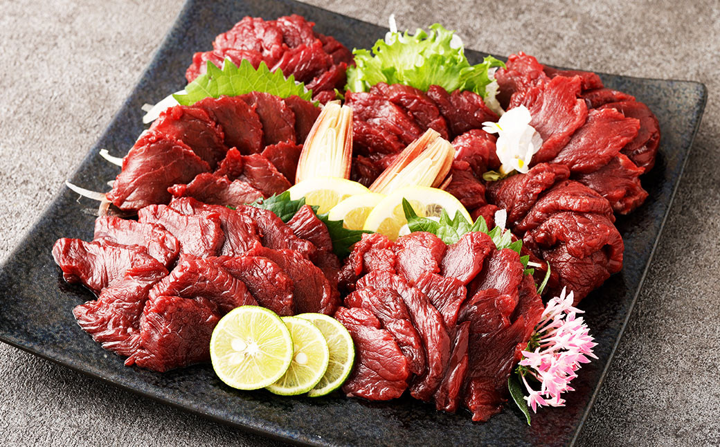 【フジチク】国産 馬刺し 赤身 計約600g