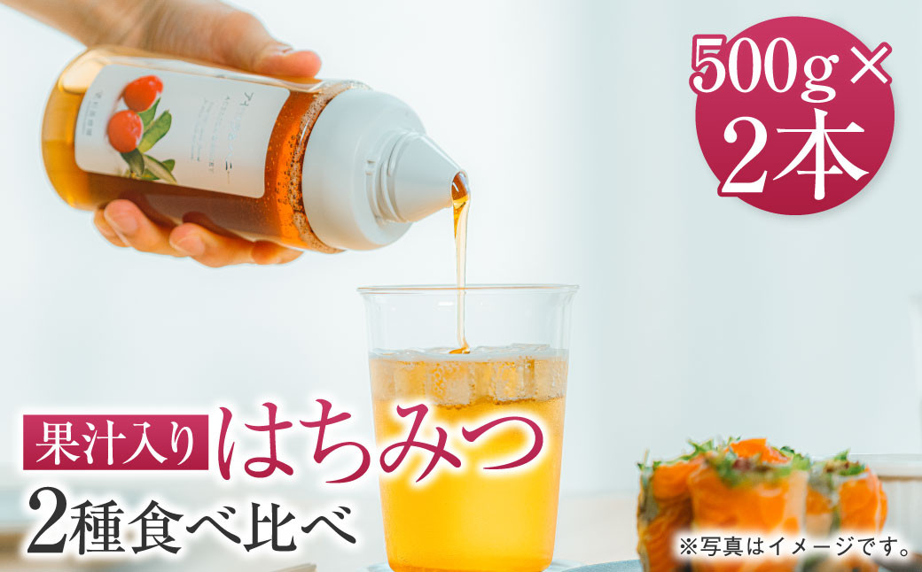 熊本 杉養蜂園 【ゆず蜜×ゆず蜜】果汁入り はちみつ 計1kg 蜂蜜
