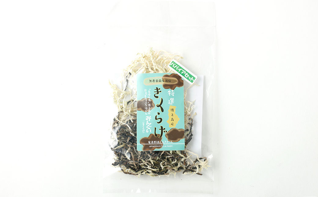 鹿児島県 徳之島産 天城町 きくらげ&パパイヤスライス 計100g（20g×5個）