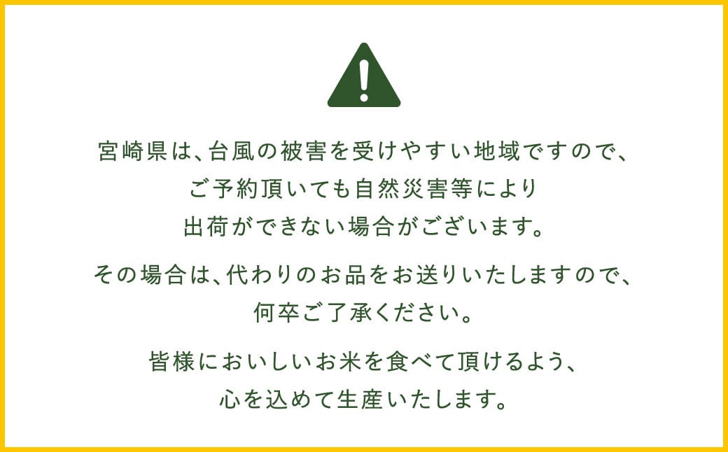 「宮崎県産ヒノヒカリ(無洗米)」20kg 3か月定期便