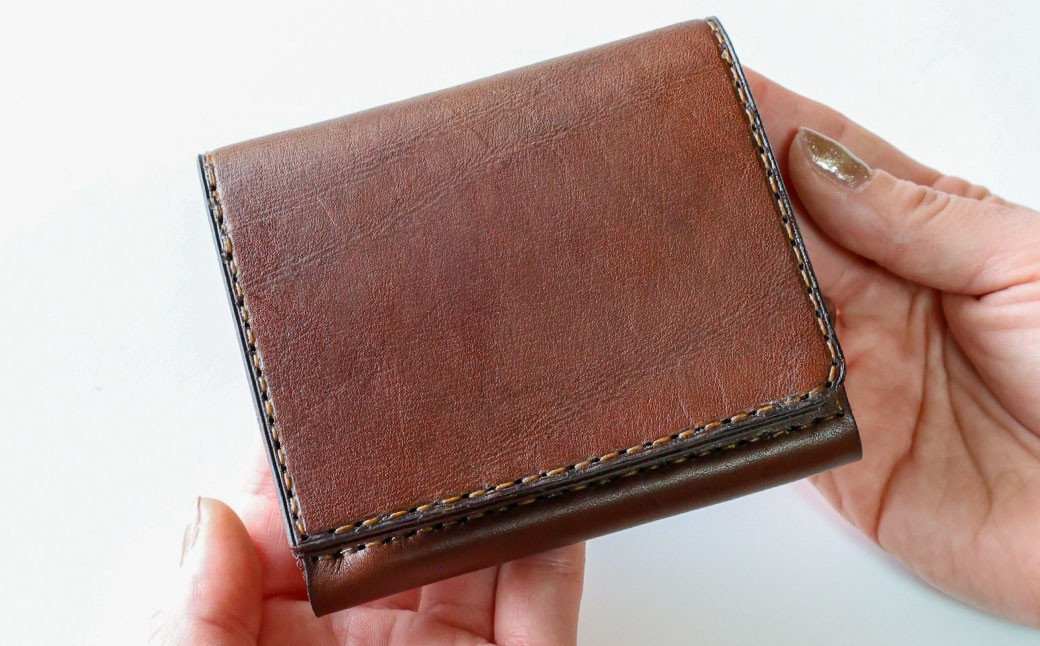 【neoclassic】牛本革 コンパクト財布（Dark Brown）