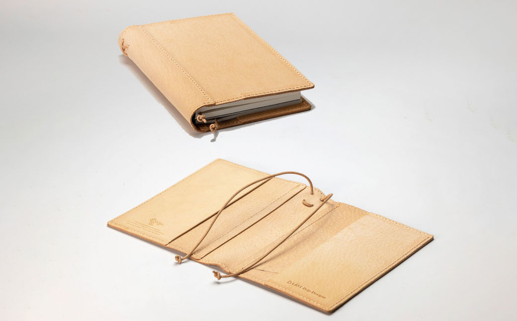 スピンつき・ノートカバー (A6サイズ)