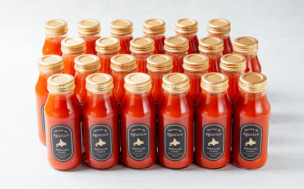北海道産 agurico ミニトマトジュース無塩 180ml 10本入り