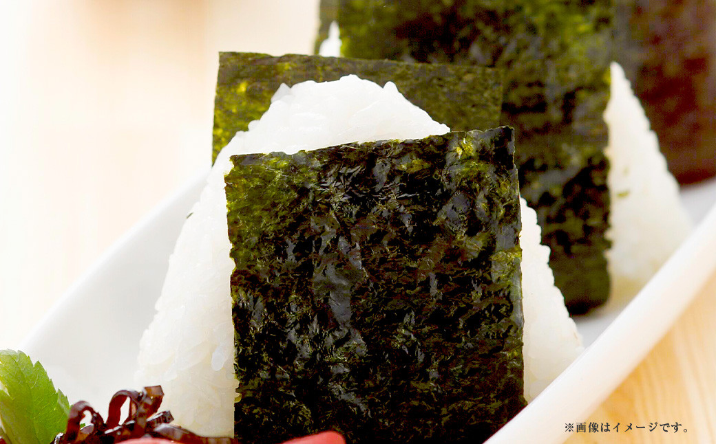 福岡県産有明のり 添加物不使用の味付け海苔 12切5枚×100束