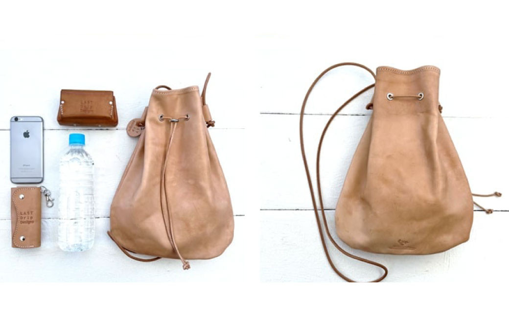 巾着 サコッシュ ショルダーバッグ (Lサイズ)