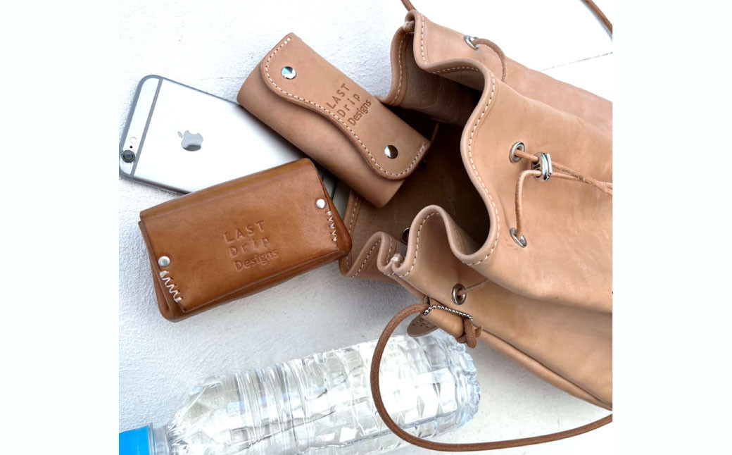 巾着 サコッシュ ショルダーバッグ (Lサイズ)