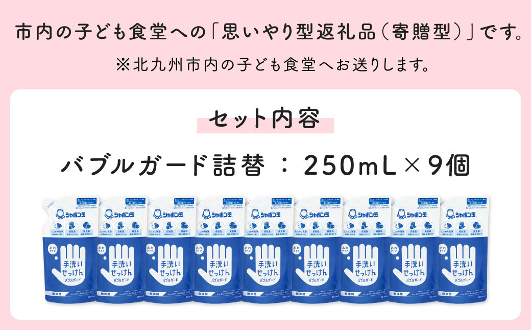 子ども食堂へ手洗い石けんを寄贈【思いやり型返礼品】