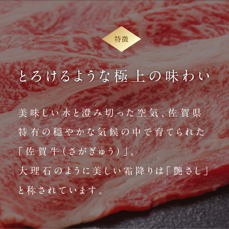 佐賀牛ロースステーキ 佐賀牛ローストビーフ付き