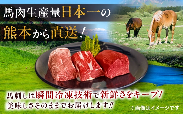 馬刺し 霜降り馬刺し 約300g 醤油・生姜付き