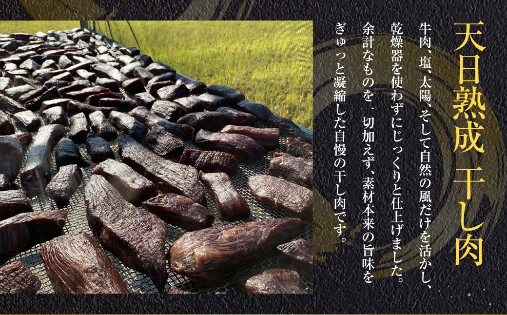 【奈義町産牛】干し肉切っちゃいました 計250g（125g×2パック）食べきりサイズ
