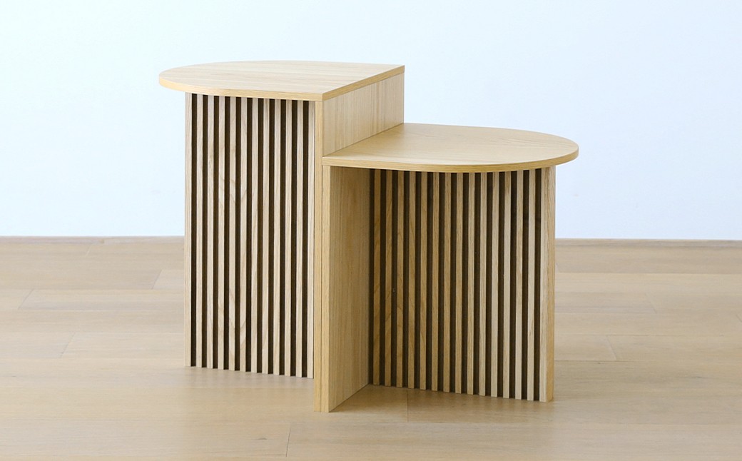 RIB SERIES リブシリーズ H40サイドテーブル オーク
