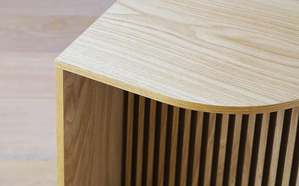 RIB SERIES リブシリーズ H40サイドテーブル ウォルナット