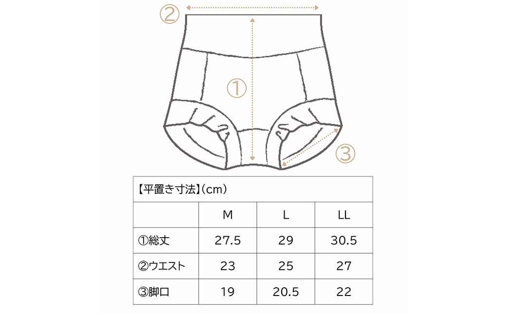 テンセル(TM)繊維 超立体ショーツ スタンダード丈(同色2枚セット)【モカ】