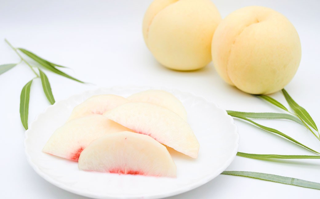 岡山白桃・晩生（ご家庭用）6～9玉入り