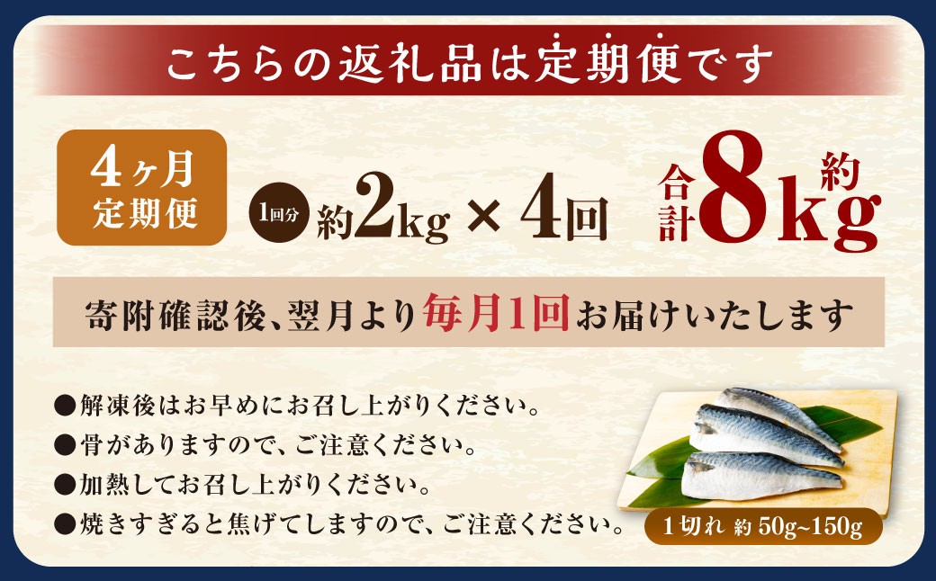 【4ヶ月定期便】【訳あり】国産 ふっくら 極み塩サバ 計約2kg