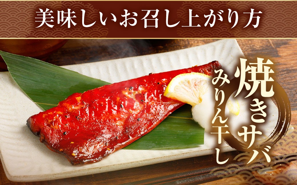 【4ヶ月定期便】【訳あり】国産 骨取り 熟成極みさばみりん干し 計約1kg