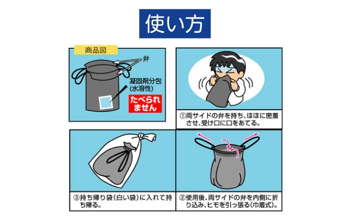 携帯おう吐袋　ハイポットII ２個入（×5セット）　