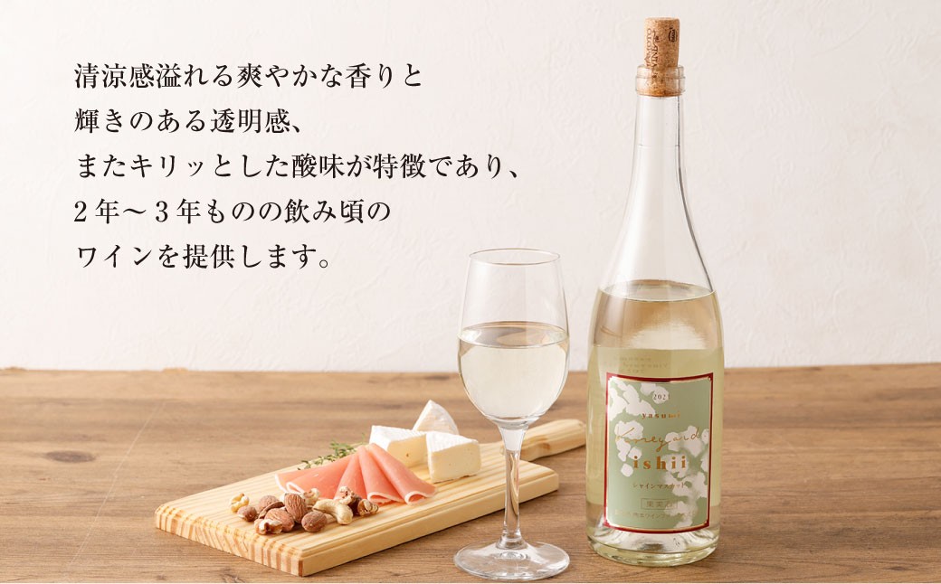 熊本宇城で育ったシャインマスカットを使った「シャインマスカットワイン」