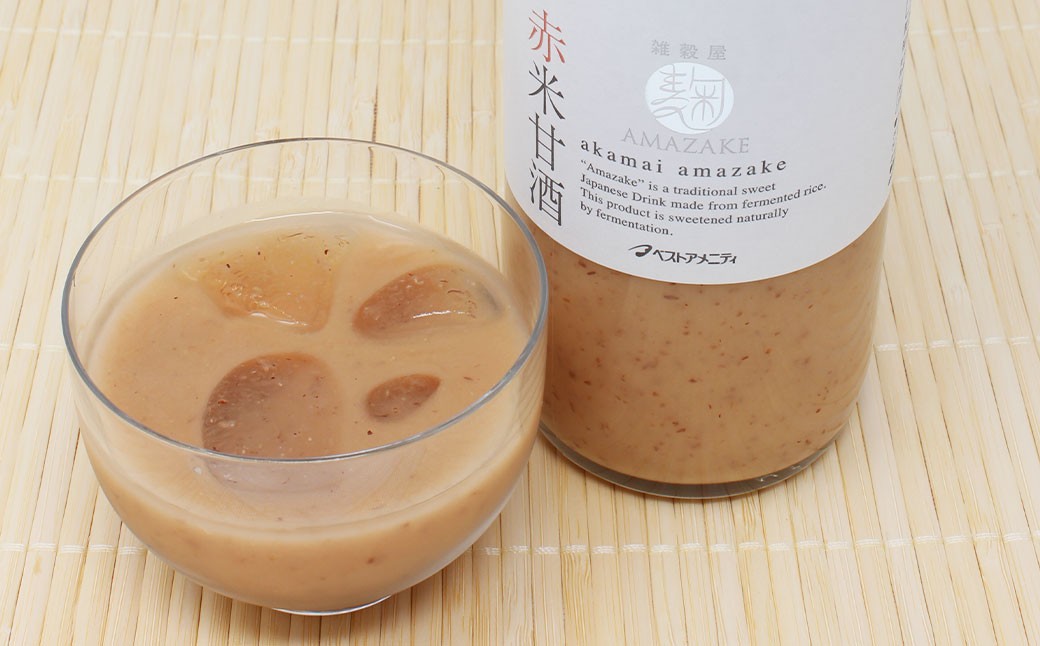 雑穀屋がつくった麹赤米甘酒 1本 化粧箱入 525g