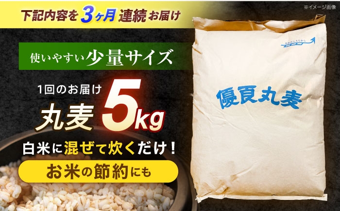 麦 むぎ 大麦 雑穀 雑穀米 麦ごはん ごはん 食物繊維 長崎県産 5キロ 定期便