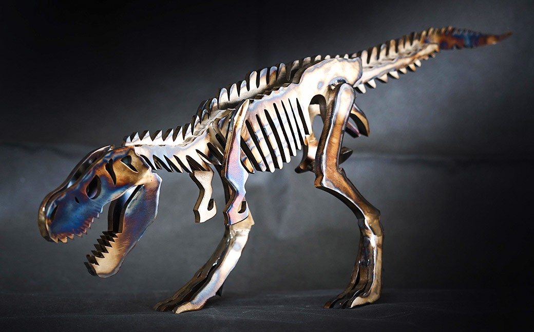 恐竜 鉄製 オブジェ ティラノサウルス M model