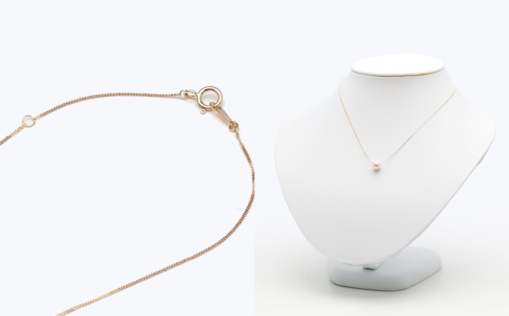 あこや真珠 (7.5~8mm珠) スルーペンダント K18 パール アクセサリー