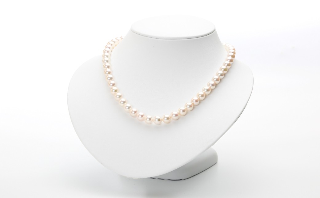 【オーロラ花珠鑑別鑑定書付】あこや真珠 (8.5－9mm珠) ネックレス & イヤリング セット 