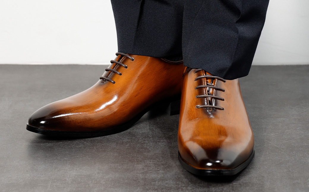 MURATA ORIGINAL 本革紳士靴 ホールカット 921011 ブラウン