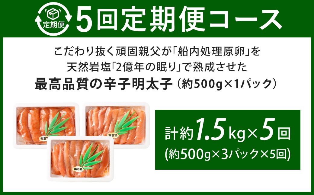 こだわり抜く頑固親父が「船内処理原卵」を天然岩塩「2億年の眠り」で熟成させた最高品質の辛子明太子
