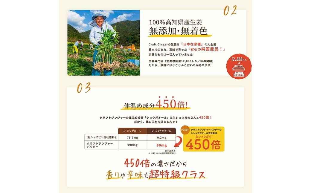 Craft Ginger Powder （クラフト ジンジャー パウダー） 75g