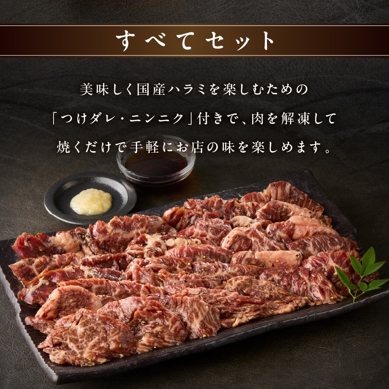 「京都人気焼肉店」貴重！肉汁溢れる 国産牛ハラミ 500g
