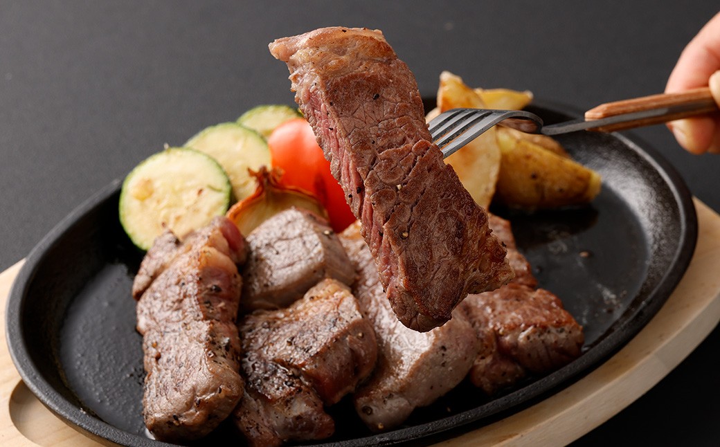 【訳あり】厚切り牛ザブトン（肩ロース）ステーキ 約500g×2パック 計：約1.0kg