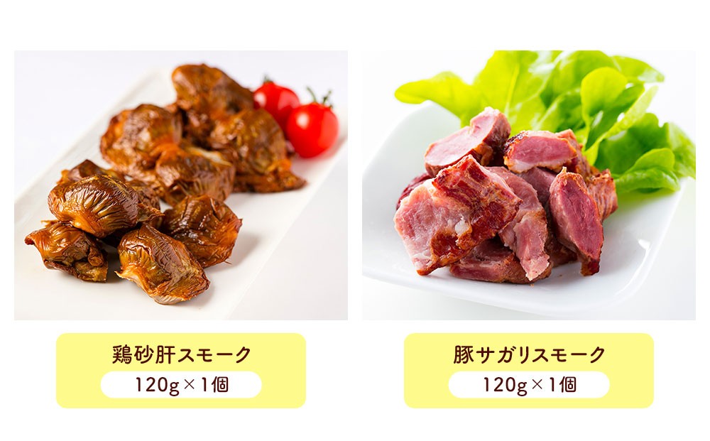 小樽 ベーコン +くんせいセットA 全8種 計1.26kg ソーセージ フランク 砂肝 豚トロ