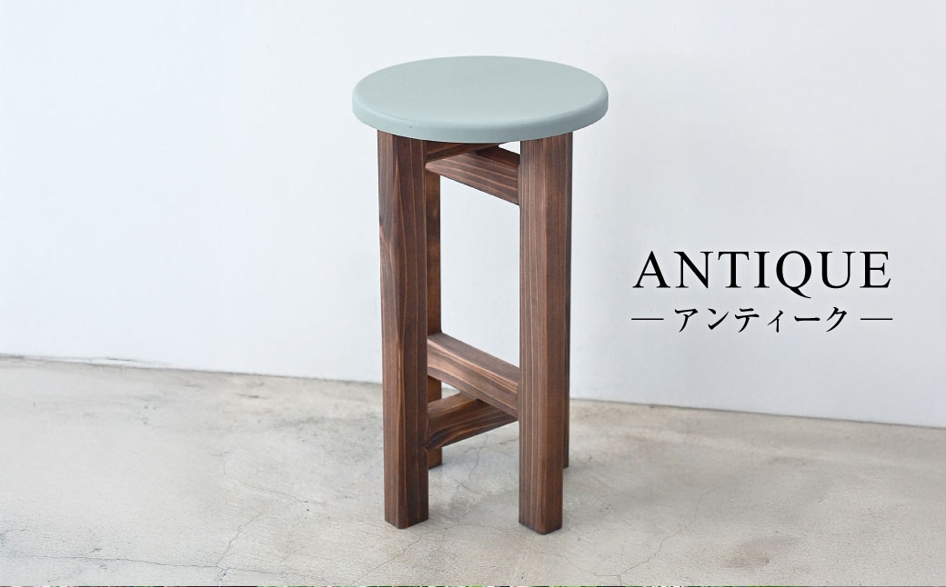 低くて小さなスツール【オリーブ】