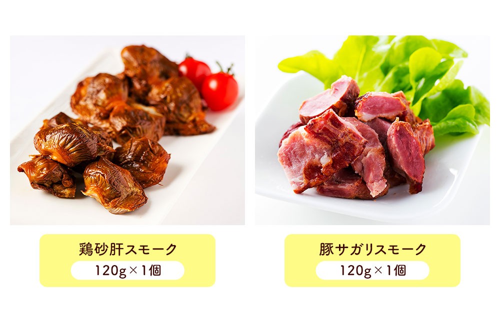 小樽 ベーコン +くんせいセットB 全7種 計1.15kg ソーセージ フランク 砂肝 豚ナンコツ