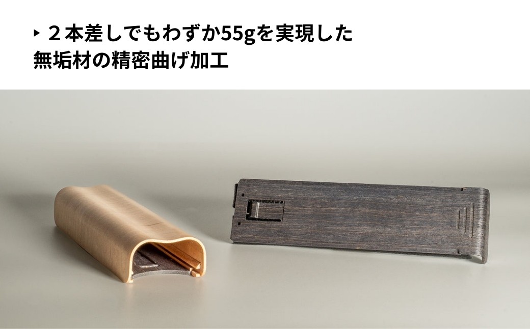 丈夫で軽くてコンパクト、美しい曲げ木の万年筆ケース