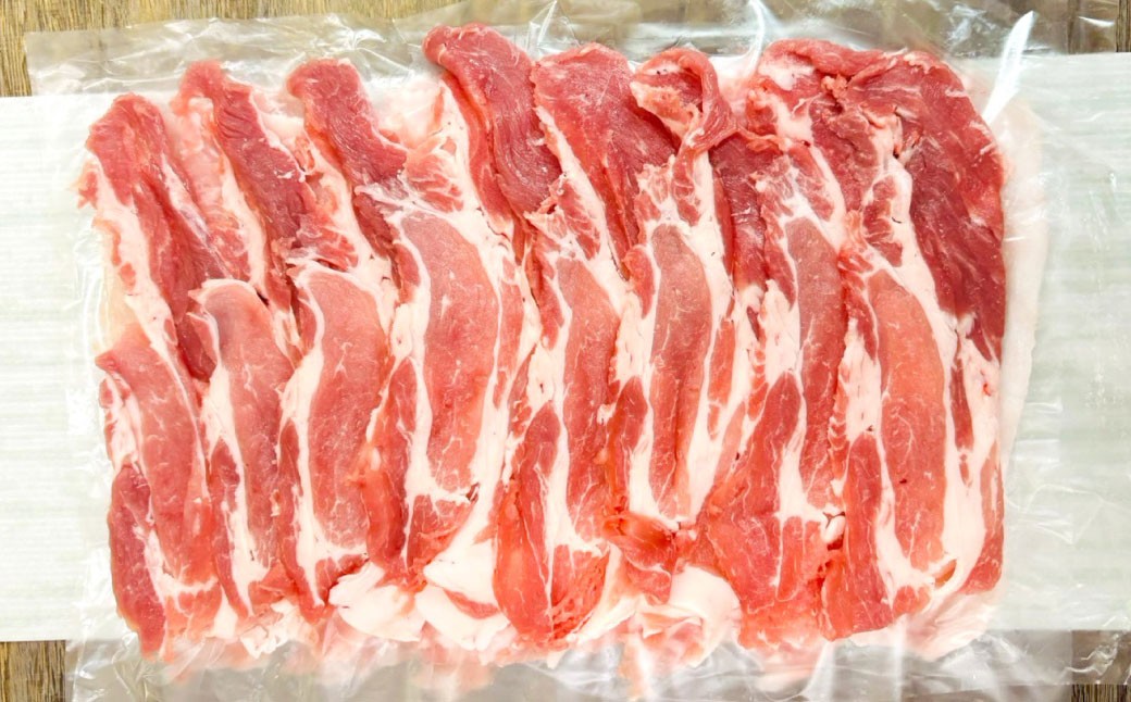 【愛媛県産】 豚肉 肩ロース スライス 500gずつ小分け 約1kg （755）
