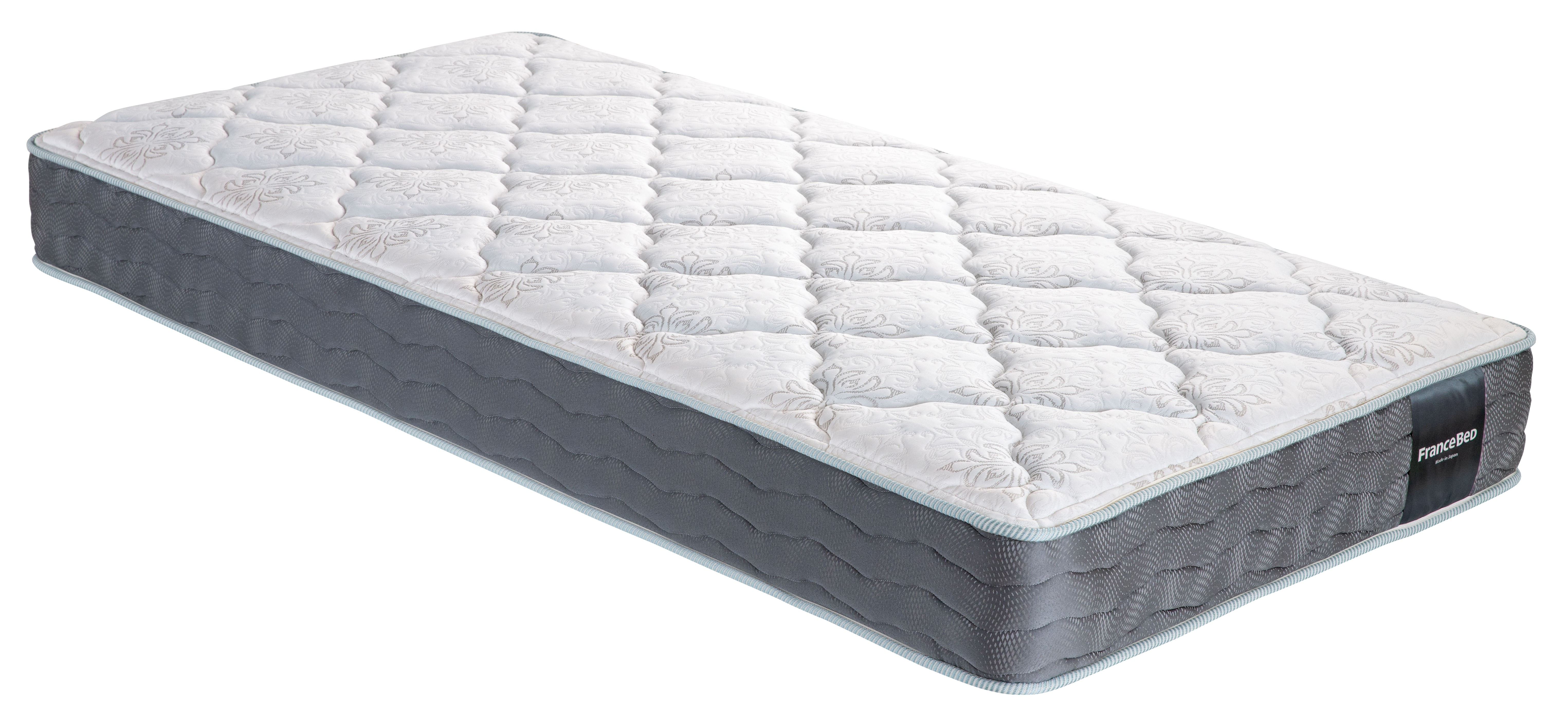 マットレスは、内部に湿気をためない高密度連続スプリングR構造