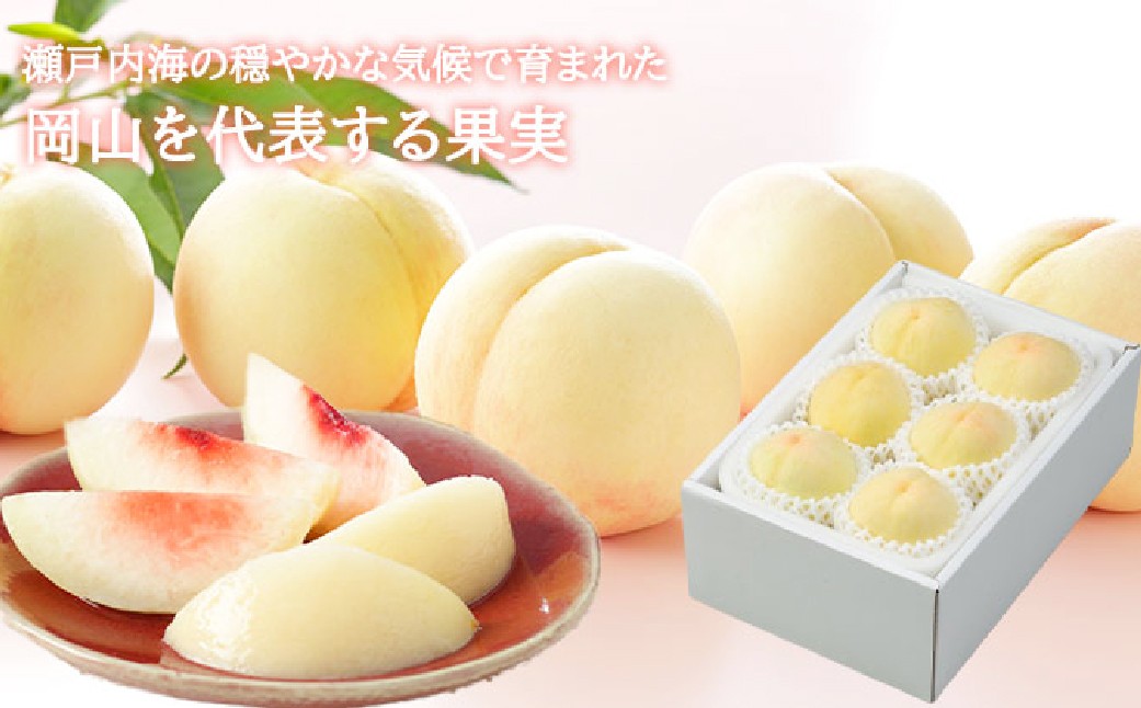 岡山白桃 エース 4～6玉 計約1kg