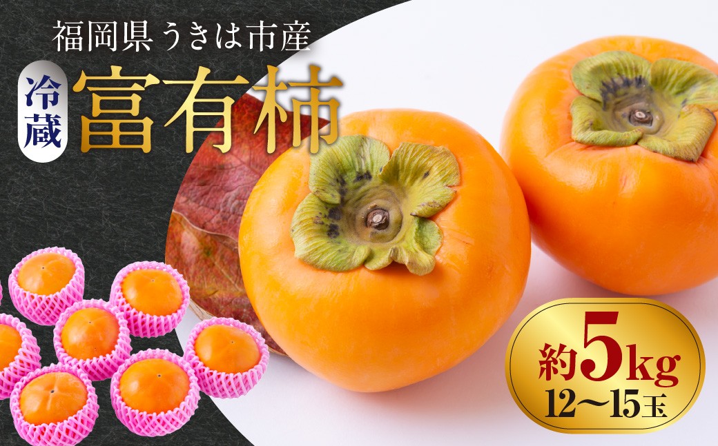 【先行予約】西見柿農園 冷蔵富有柿 12玉から15玉